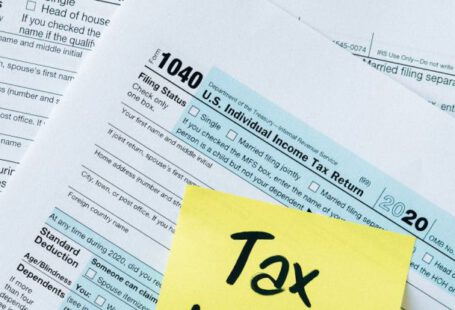 Balance Profit - Tax Documents on the Table
