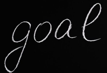Maintaining Purpose - Goal Lettering Text on Black Background