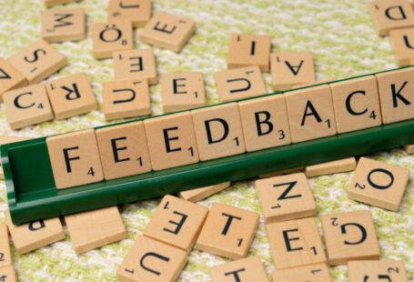 Negative Feedback - The word feedback is spelled out with scrabble tiles